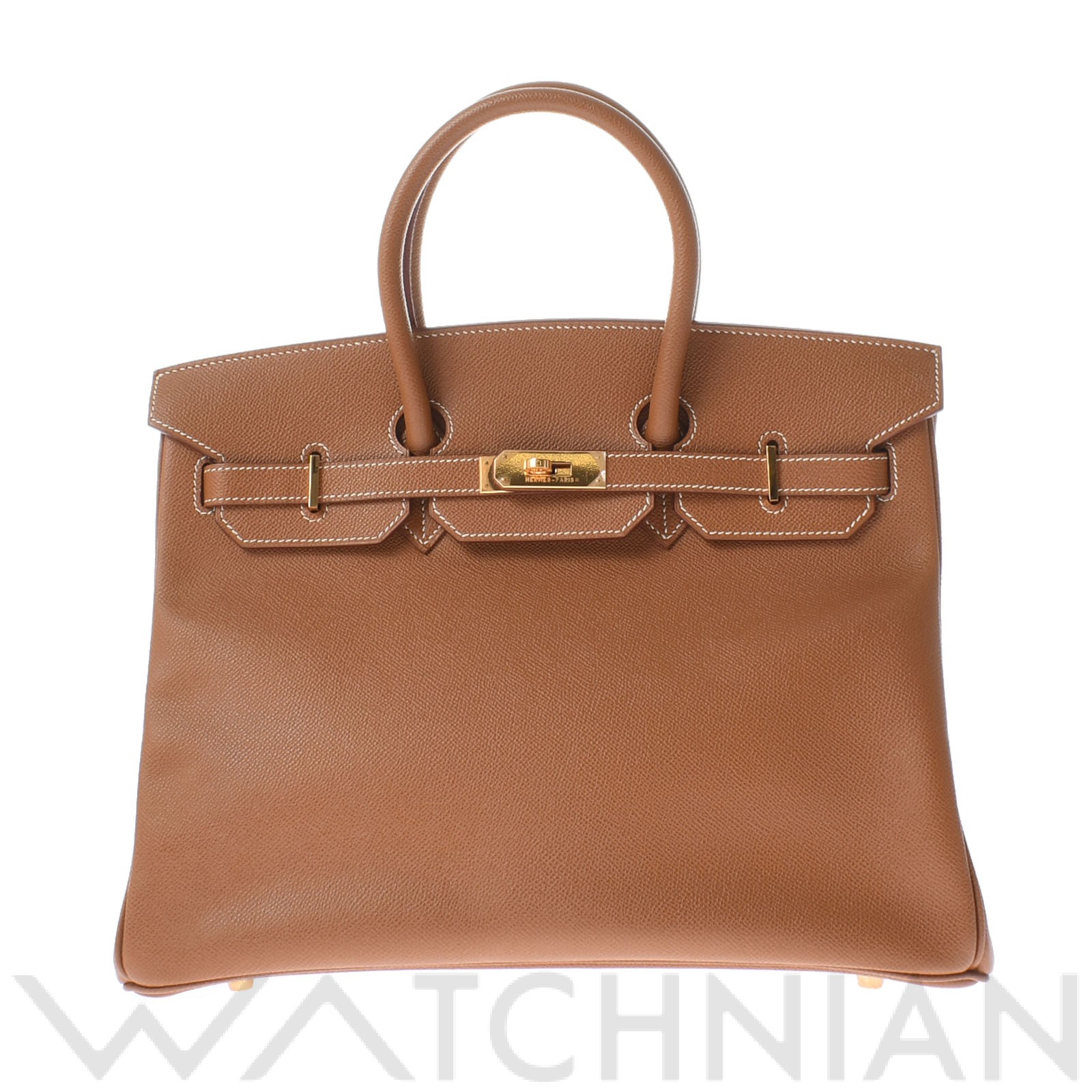 バーキン35 ゴールド/ゴールド金具 クシュベル HERMES エルメス ユニセックス 【中古】