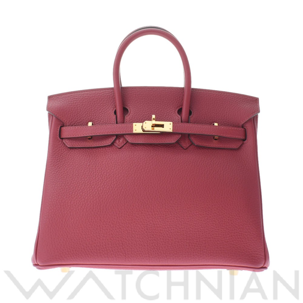 バーキン25 ルージュグレナ/ゴールド金具 トゴ HERMES エルメス レディース 【中古】