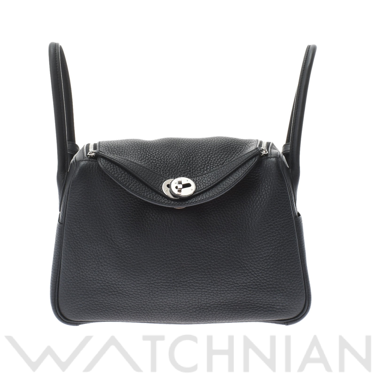 リンディ 26 ヴェルソ 2WAY ブラック/ゴールド/パラジウム金具 トリヨンクレマンス HERMES エルメス レディース 【中古】