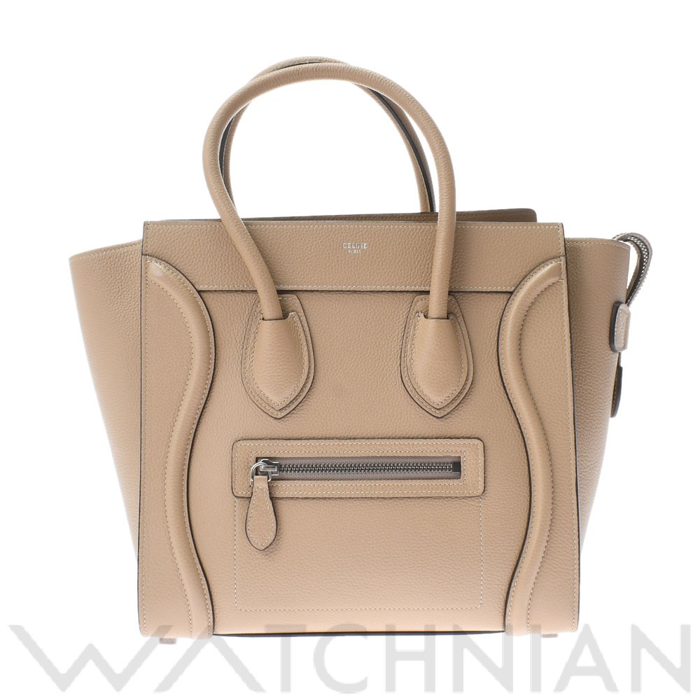 マイクロショッパー ベージュ 167793LUG レザー CELINE セリーヌ