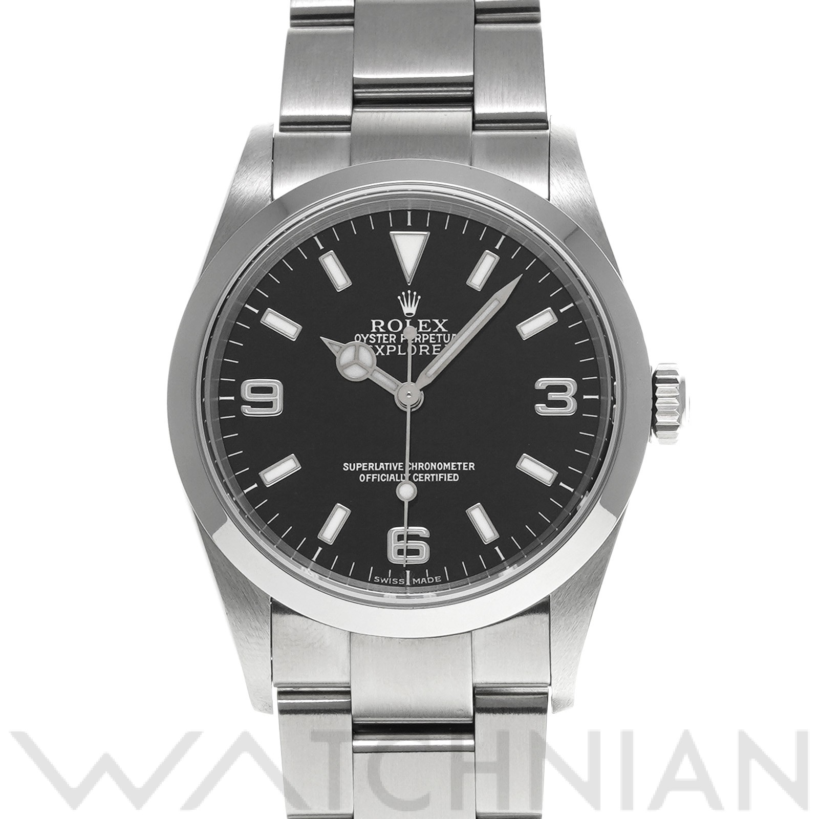 ロレックス ROLEX 114270 D番(2005年頃製造) ブラック メンズ 腕時計