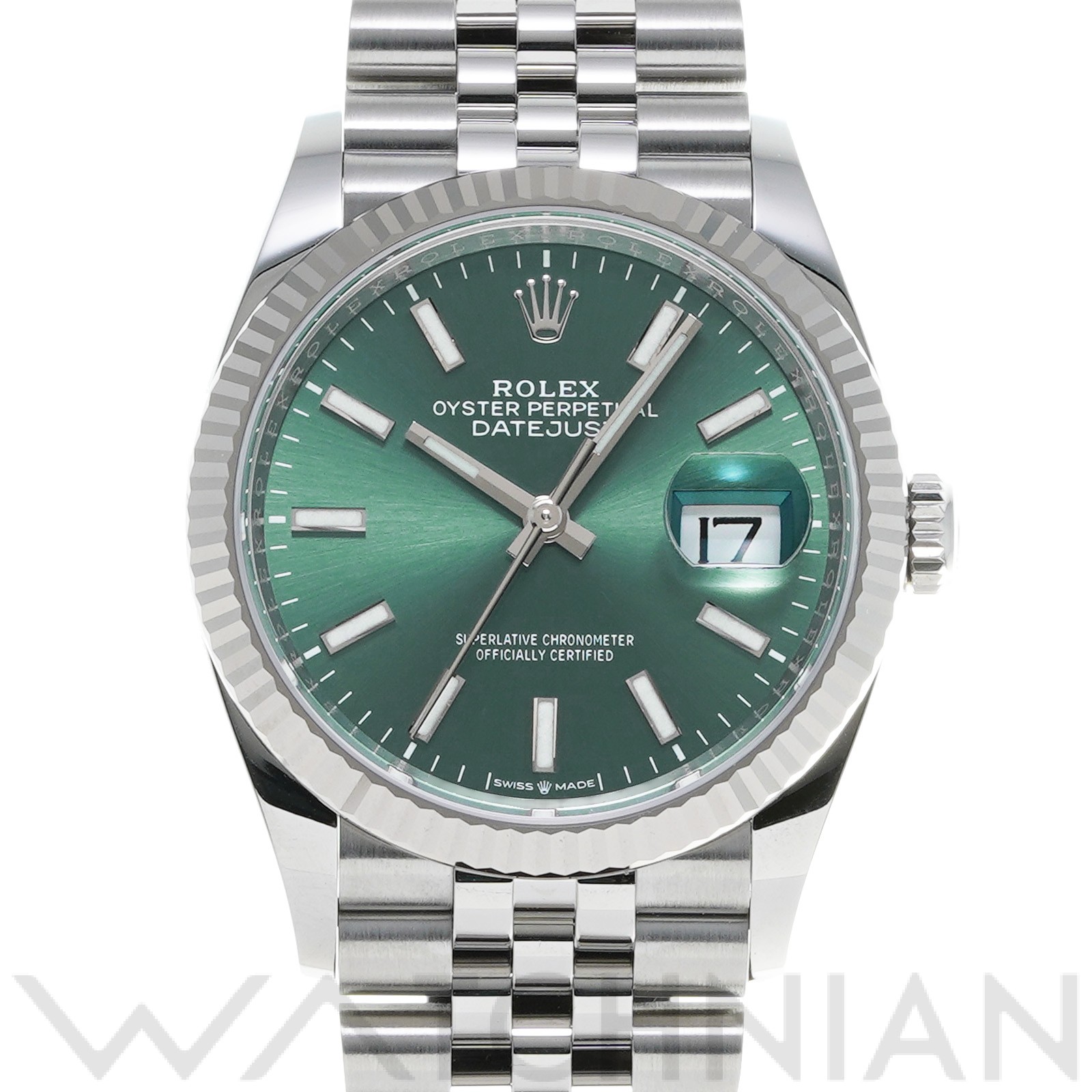 ロレックス / ROLEX デイトジャスト 36 126234 ミントグリーン メンズ 時計 【未使用】【wristwatch】