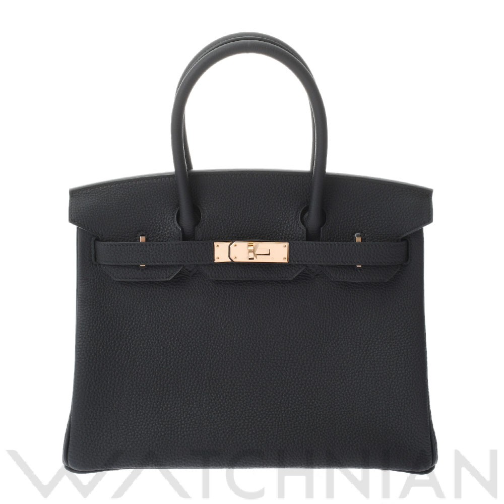 エルメス / HERMES バーキン30 ブラック/ローズゴールド金具 トゴ レディース バッグ 【未使用】【bag】