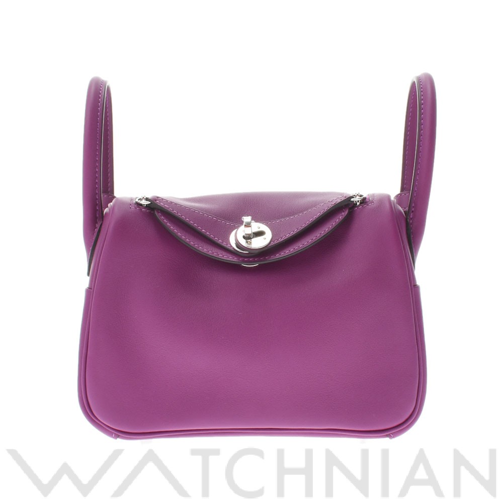 リンディ ミニ 2WAY アネモネ/パラジウム金具 ヴォースイフト HERMES エルメス レディース 【新品】