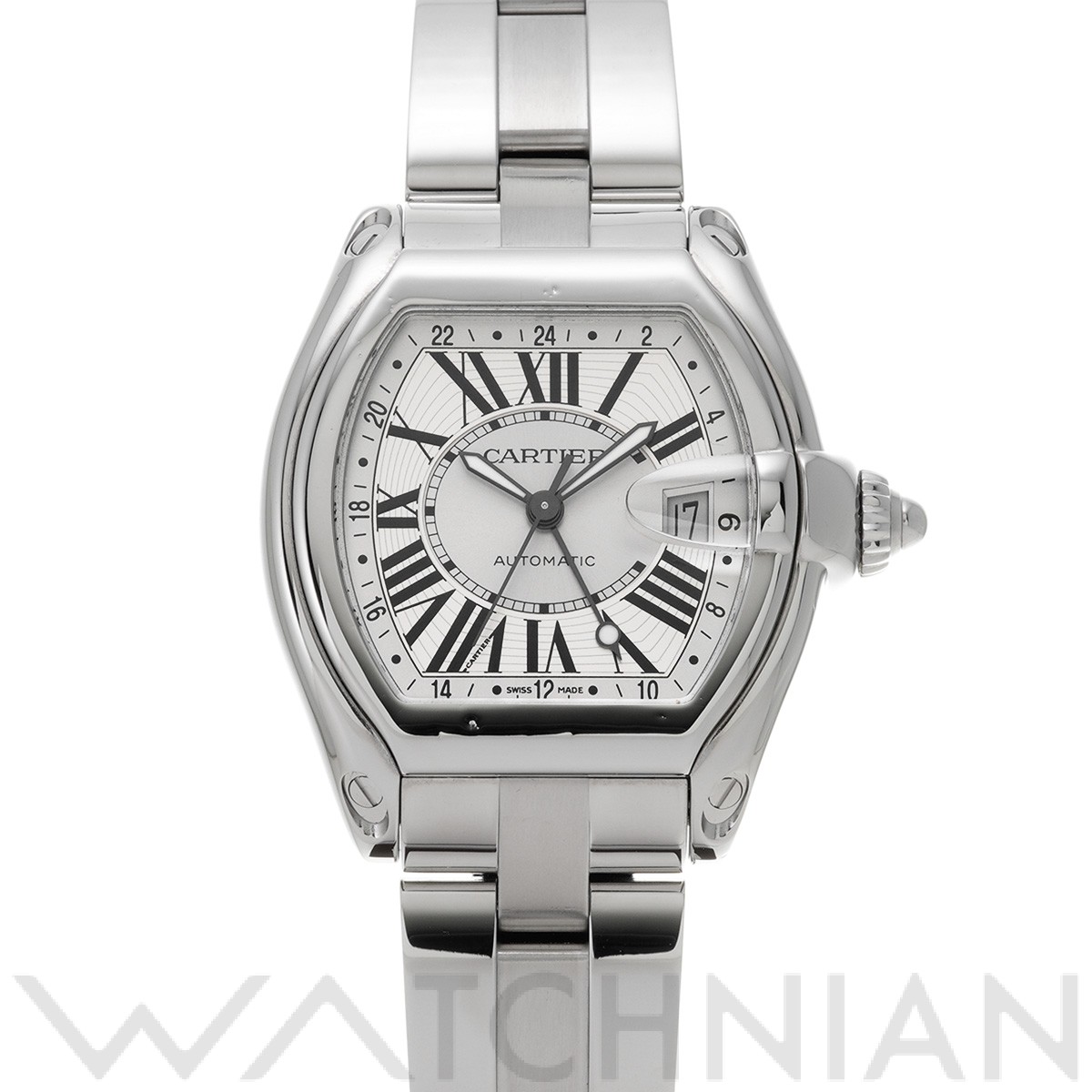 カルティエ / CARTIER ロードスター GMT W62032X6 シルバー メンズ 時計 【中古】【wristwatch】