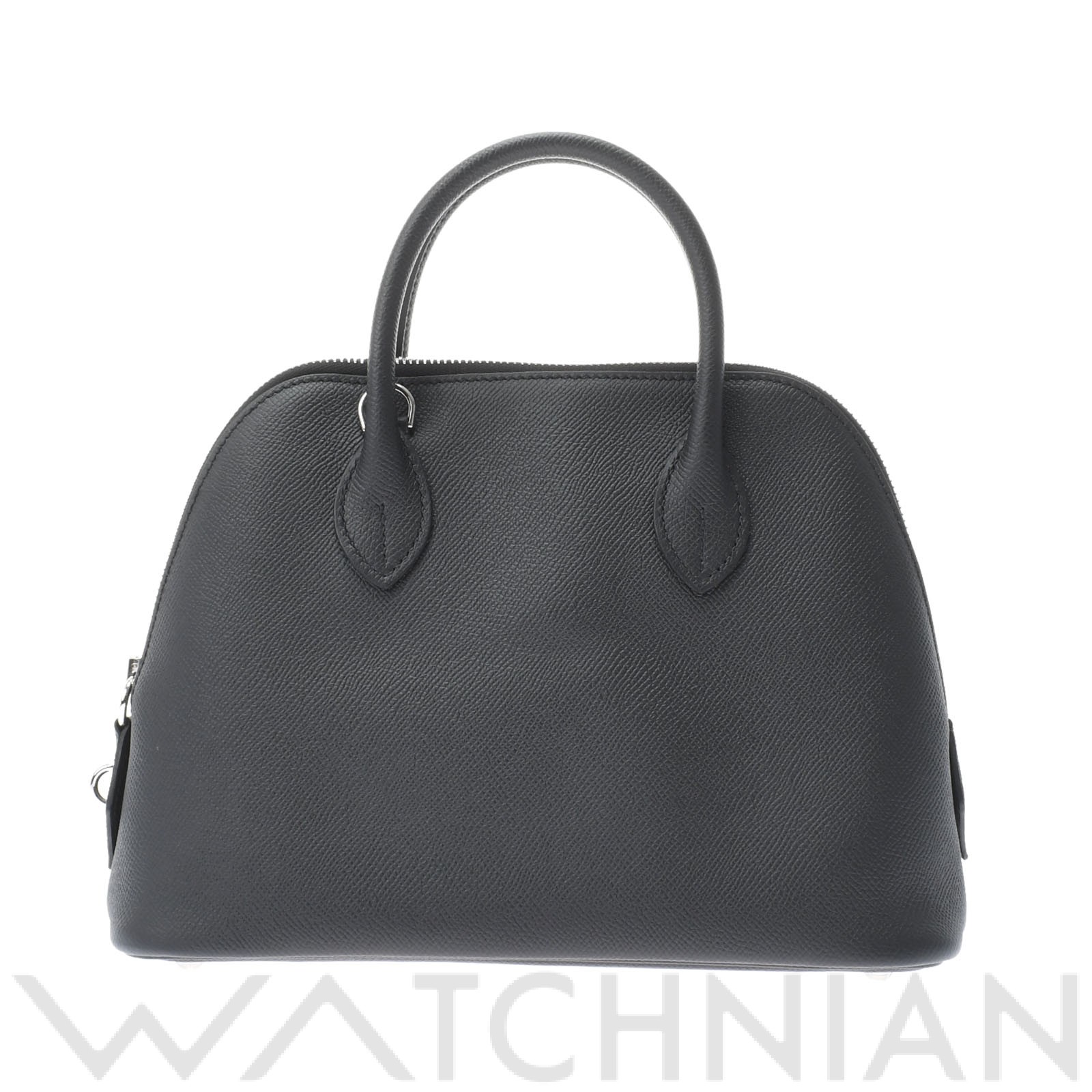 ボリード 1923 25 2WAY 黒/パラジウム金具 ヴォーエプソン HERMES エルメス レディース 【中古】