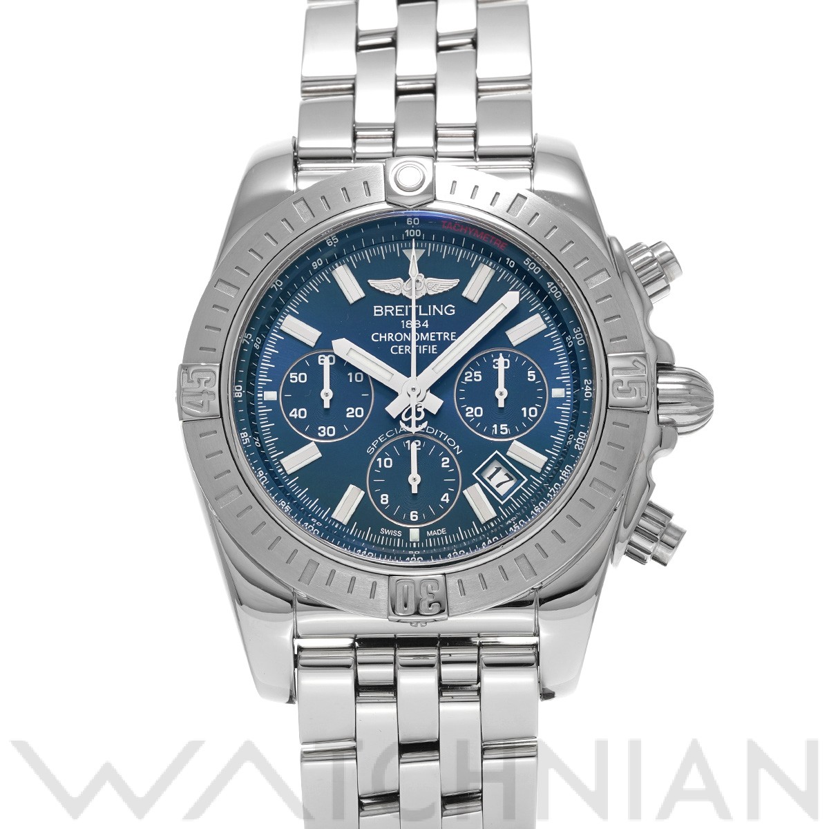 ブライトリング / BREITLING クロノマット 44 スペシャル B01 JSP AB011511/C956 ブルー メンズ 時計  【中古】【wristwatch】