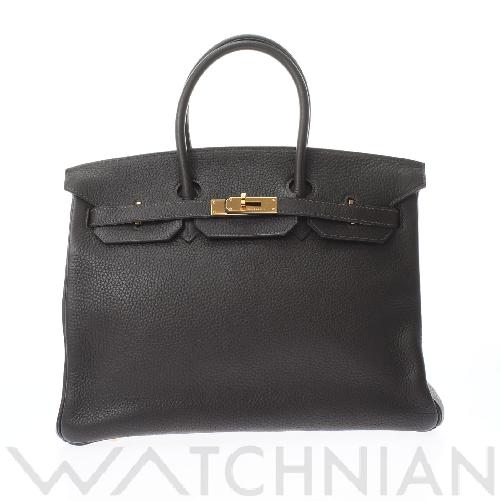 バーキン 35 エベンヌ/ゴールド金具 トリヨンクレマンス HERMES エルメス ユニセックス 【中古】