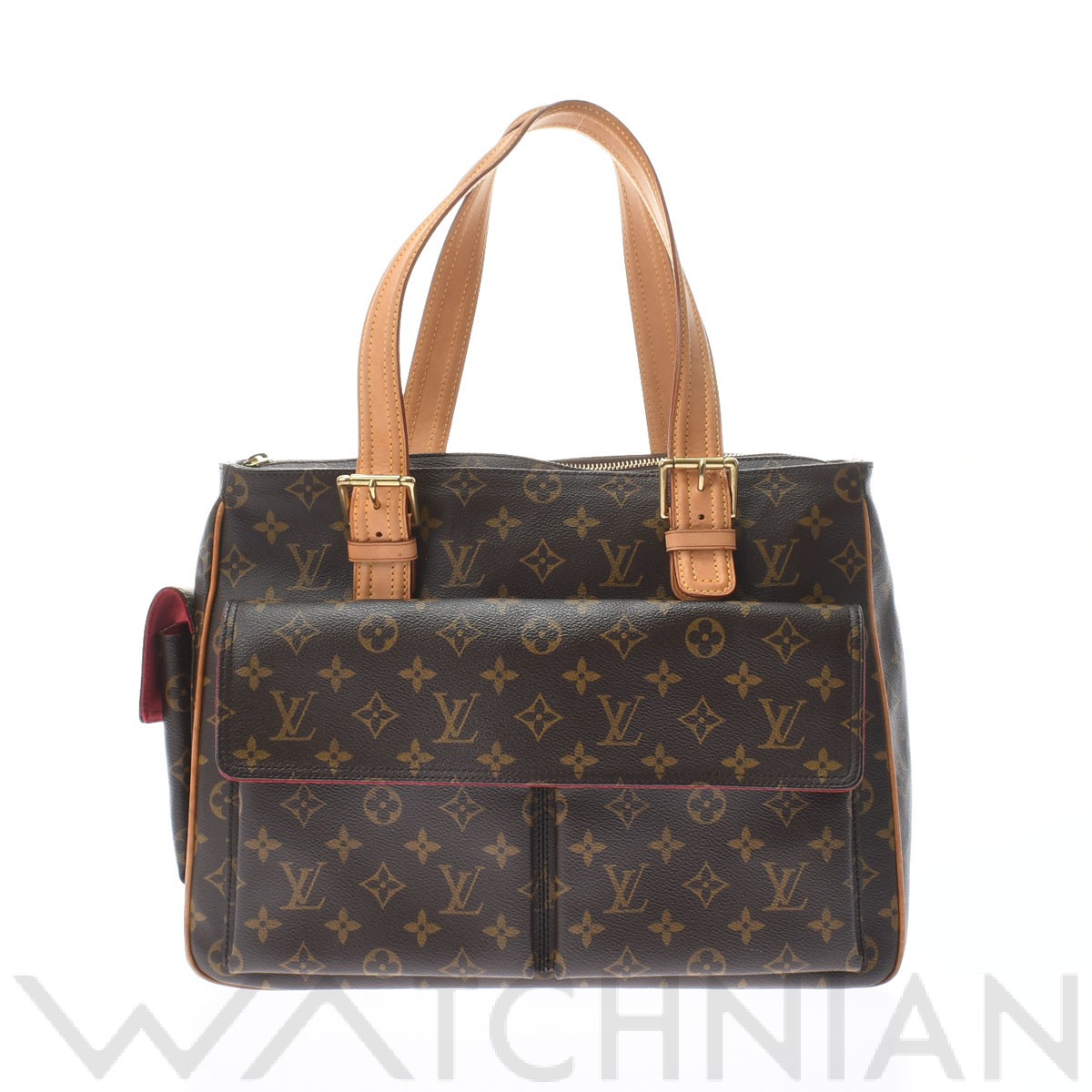 モノグラム ミュルティプリ シテ ブラウン M51162 モノグラムキャンバス/ヌメ革 LOUIS VUITTON ルイ ヴィトン レディース 【中古】