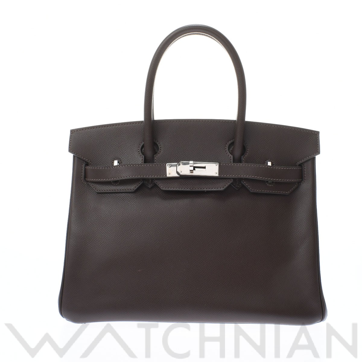 バーキン30 ショコラ/パラジウム金具 ヴォーエプソン HERMES エルメス レディース 【中古】