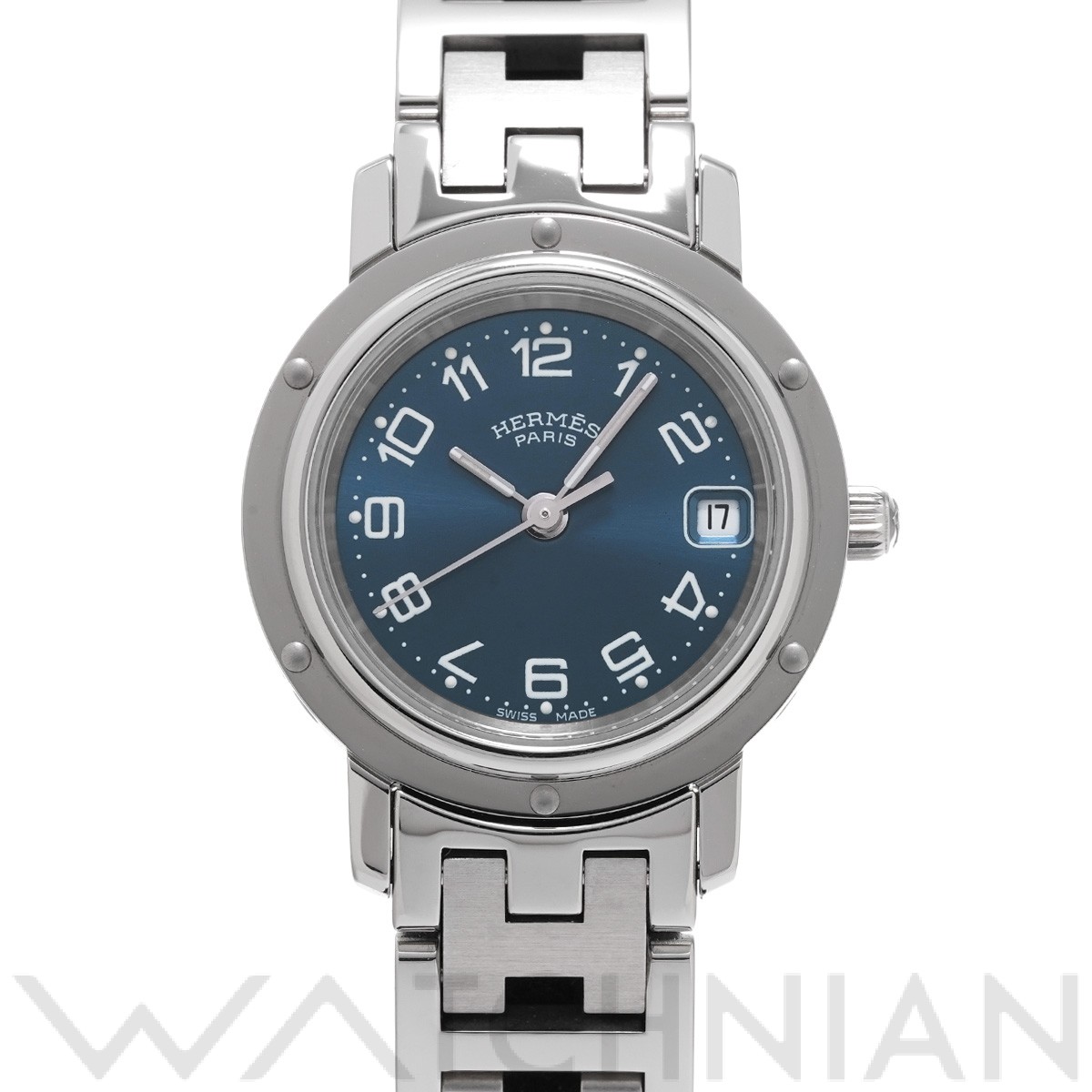 エルメス / HERMES クリッパー CL4.210 ブルー レディース 時計 【中古】【wristwatch】
