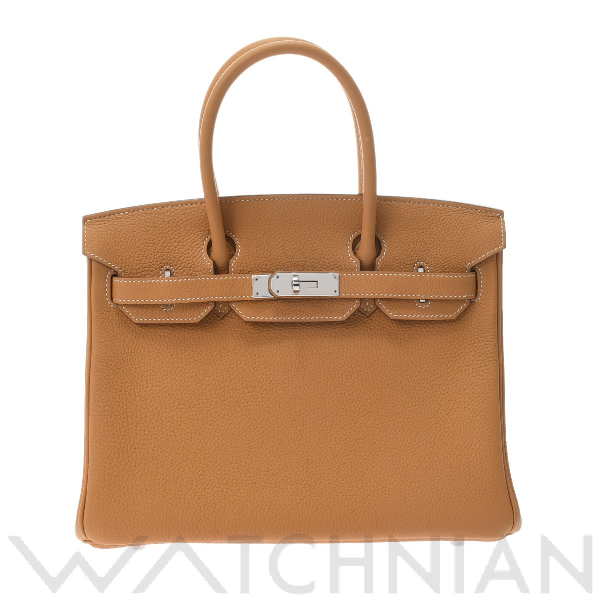 バーキン 30 ナチュラルサブレ/パラジウム金具 トゴ HERMES エルメス レディース 【中古】