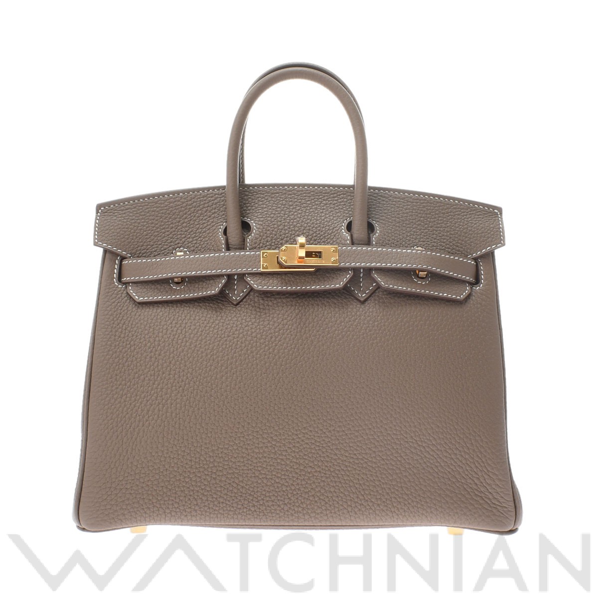 バーキン 25 エトゥープ/ゴールド金具 トゴ HERMES エルメス レディース 【新品】