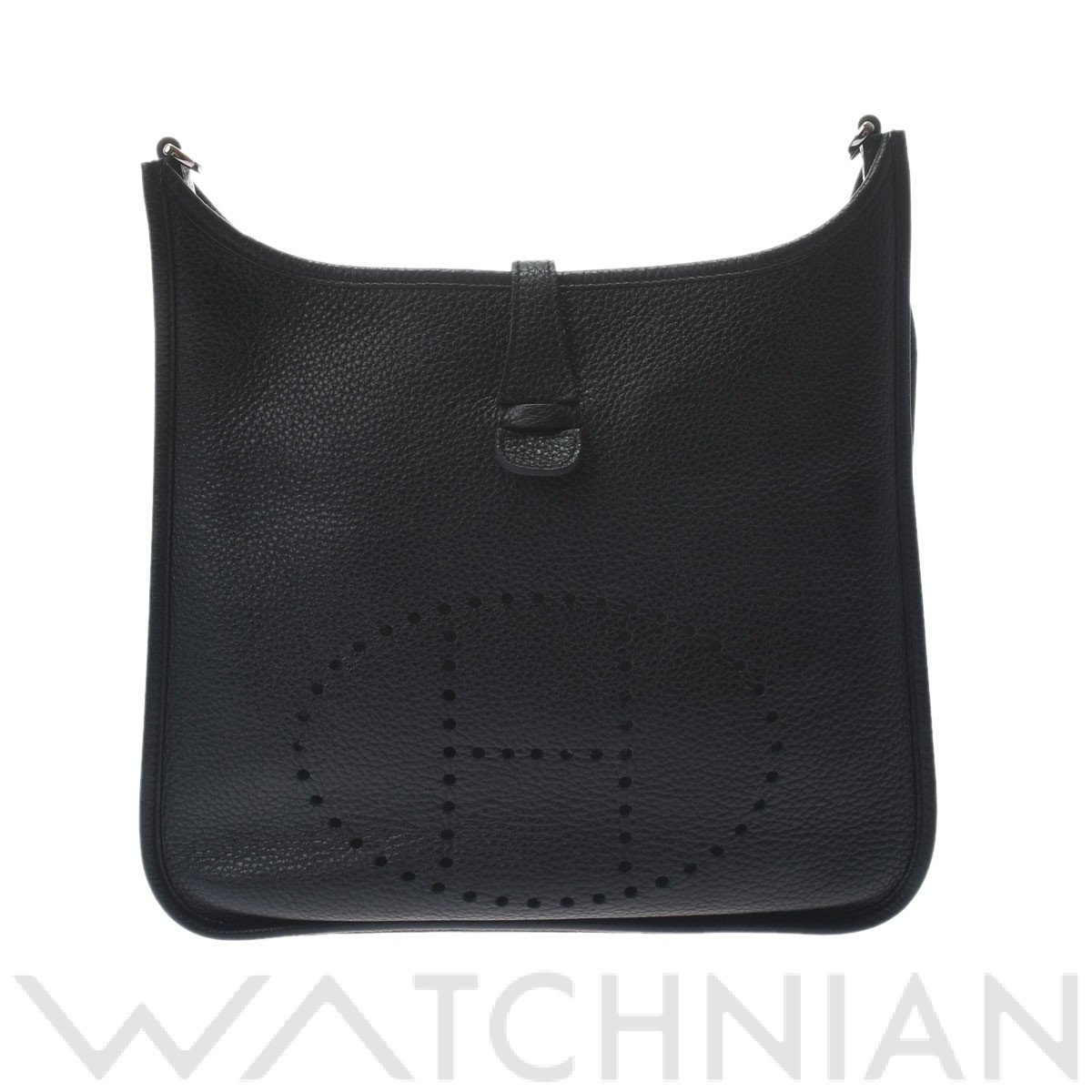 エヴリン3 PM ブラック/パラジウム金具 トリヨンクレマンス HERMES エルメス レディース 【中古】