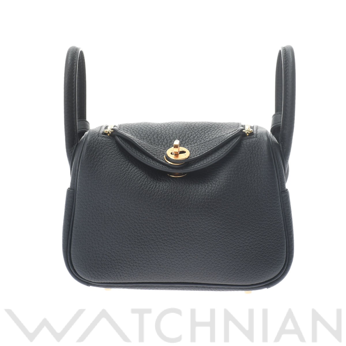 リンディ ミニ ブラック/ゴールド金具 トリヨンクレマンス HERMES エルメス レディース 【新品】