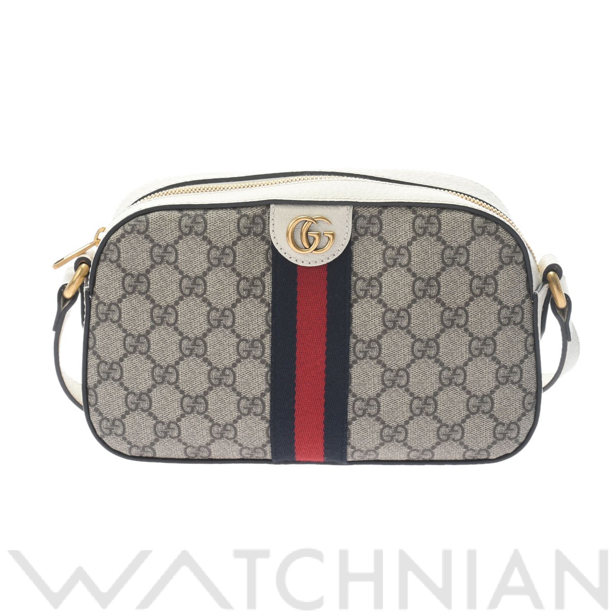 オフィディア カメラバッグ ベージュ/エボニー/ゴールド金具 681064 GGスプリームキャンバス/レザー GUCCI グッチ ユニセックス 【中古】