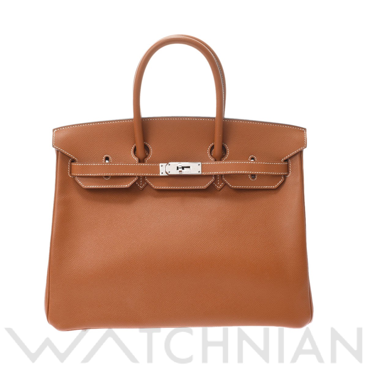 エルメス / HERMES バーキン 35 コニャック/パラジウム金具 ヴォーエプソン ユニセックス バッグ 【中古】【bag】
