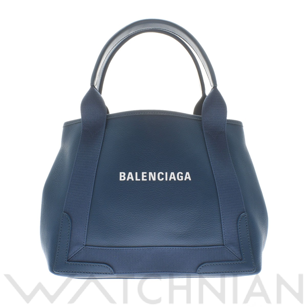 バレンシアガ / BALENCIAGA ネイビーカバスS ブルー 339933 カーフ レディース バッグ 【未使用】【bag】