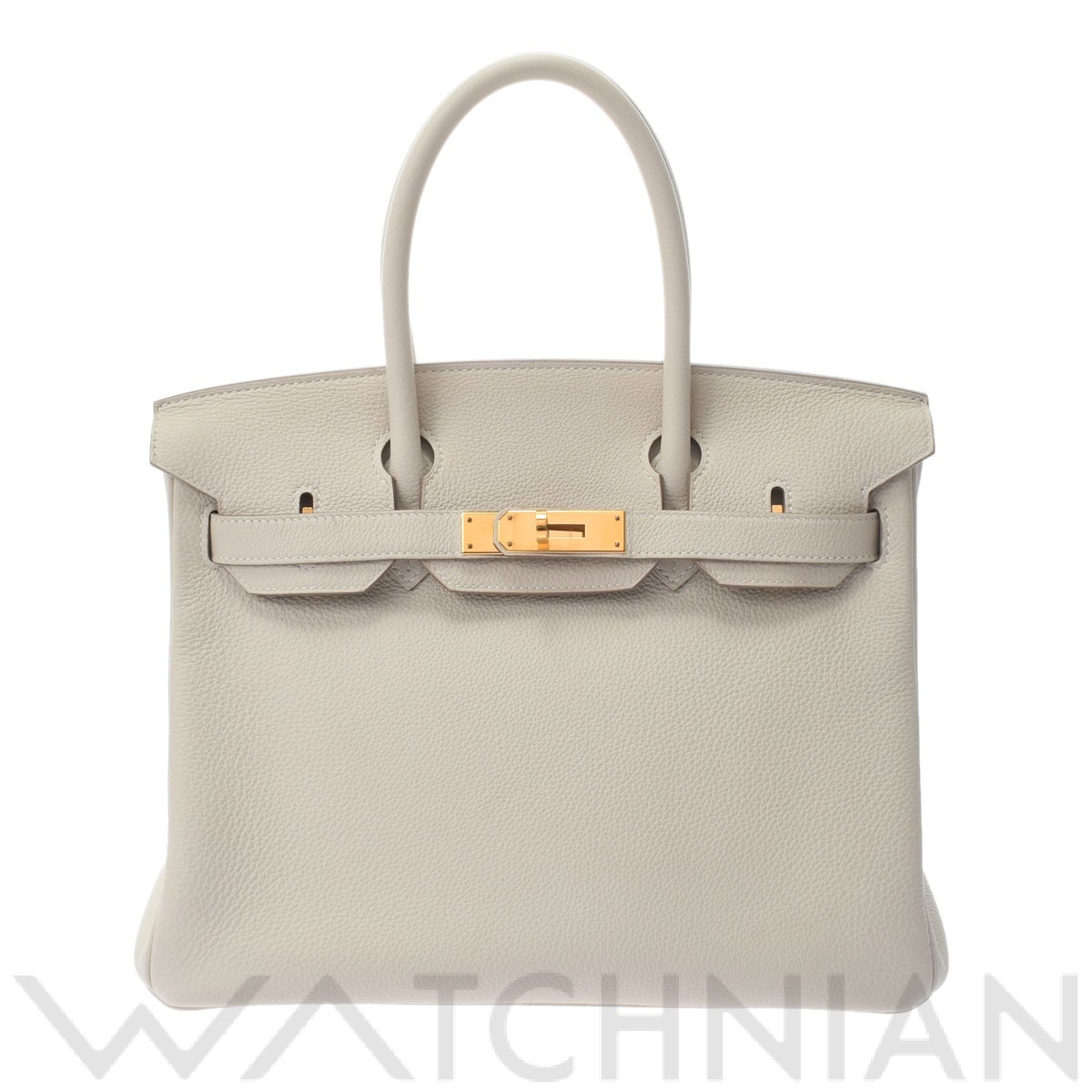 バーキン30 クレ/ゴールド金具 トゴ HERMES エルメス レディース 【中古】