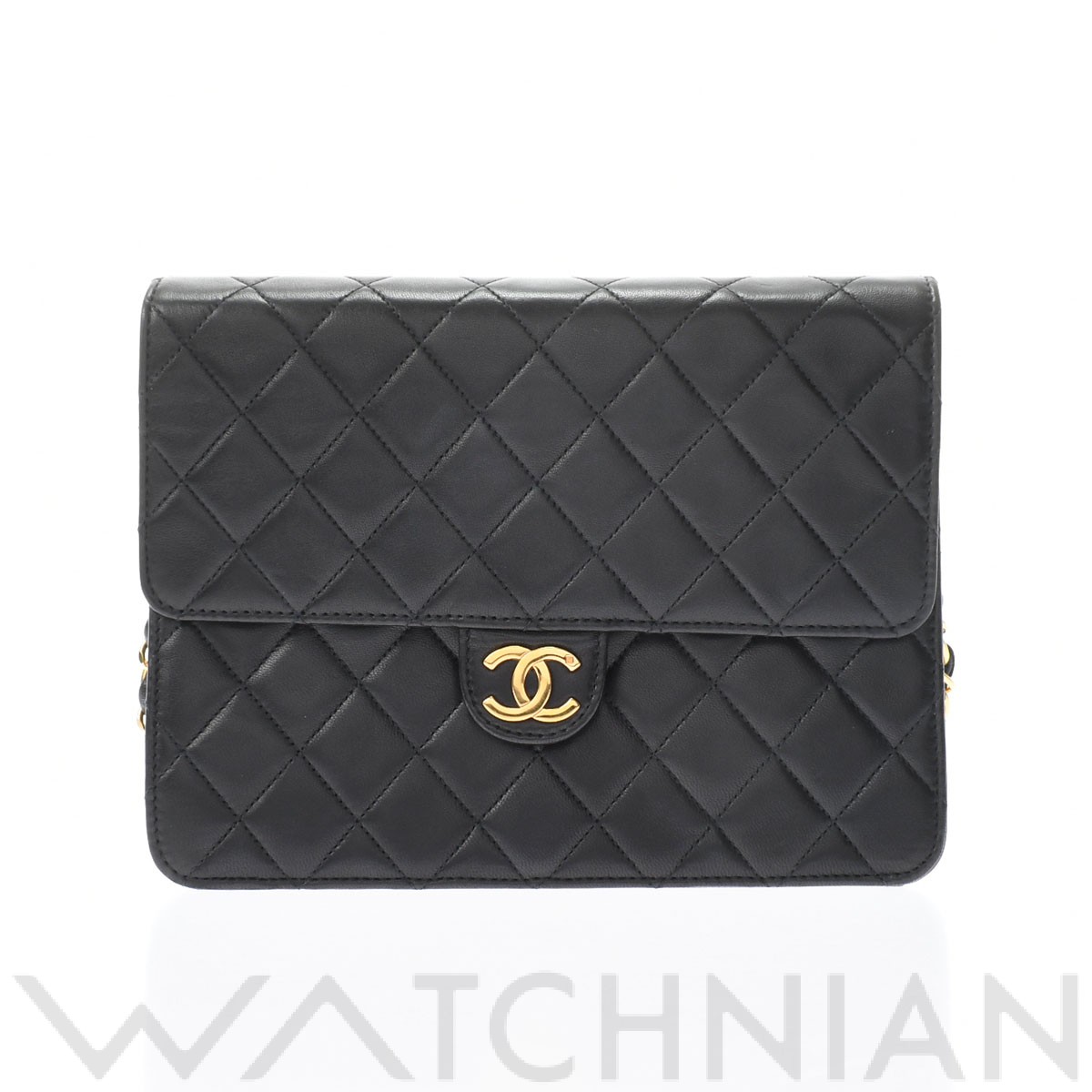 マトラッセ プッシュロック チェーンショルダー ブラック/ゴールド金具 A03569 ラムスキン CHANEL シャネル レディース 【中古】:  ブランドバッグ｜WATCHNIAN(ウォッチニアン)公式通販/旧一風騎士