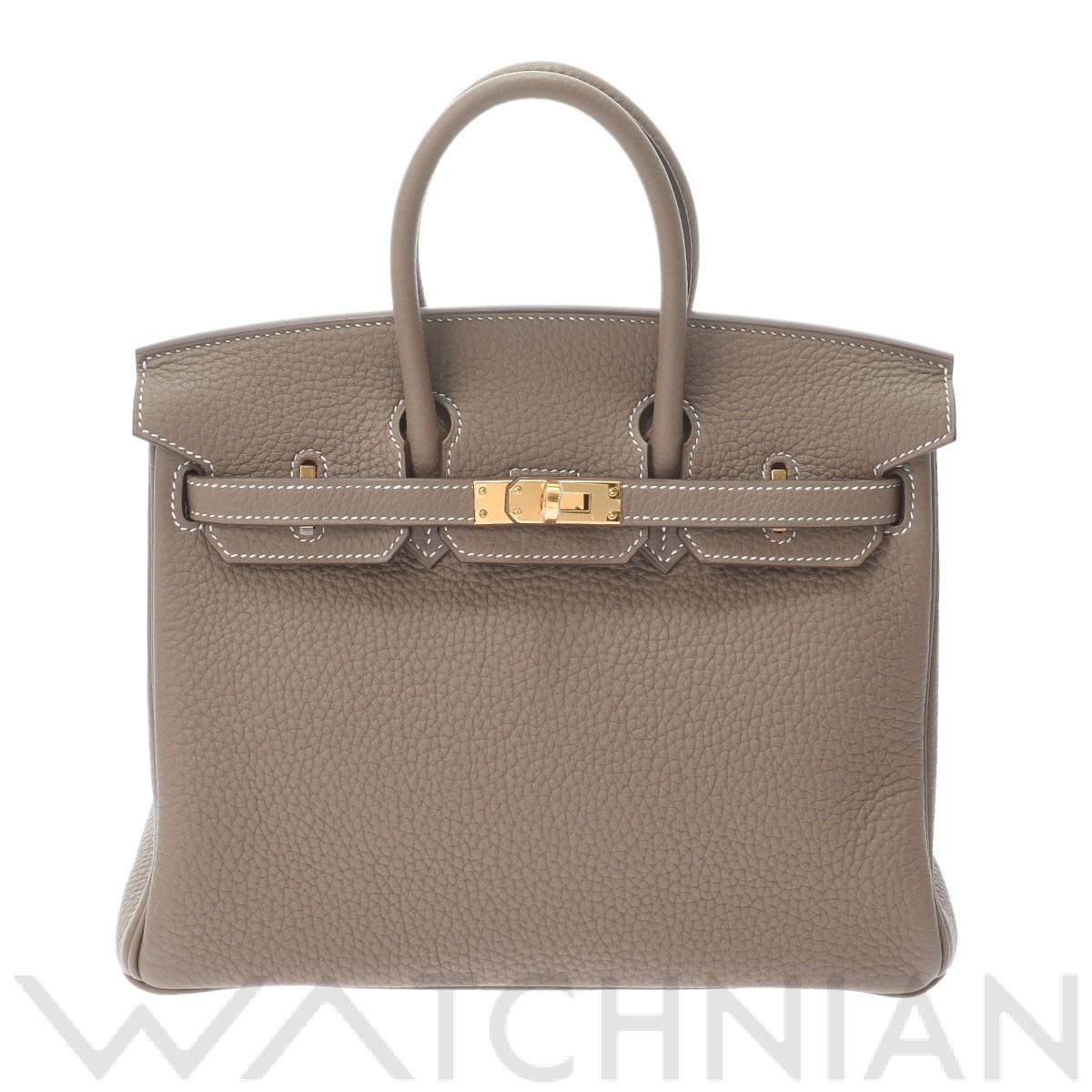 バーキン 25 エトゥープ/ゴールド金具 トゴ HERMES エルメス レディース 【新品】