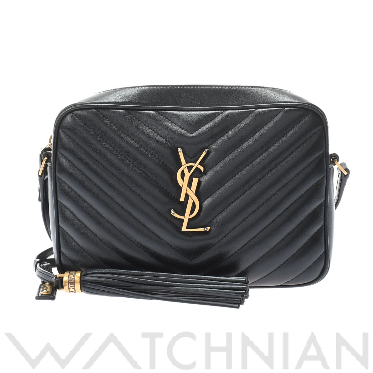 ルー ブラック/ゴールド金具 GUE520534.1218 レザー SAINT LAURENT サンローラン レディース 【中古】: ブランドバッグ ｜WATCHNIAN(ウォッチニアン)公式通販/旧一風騎士