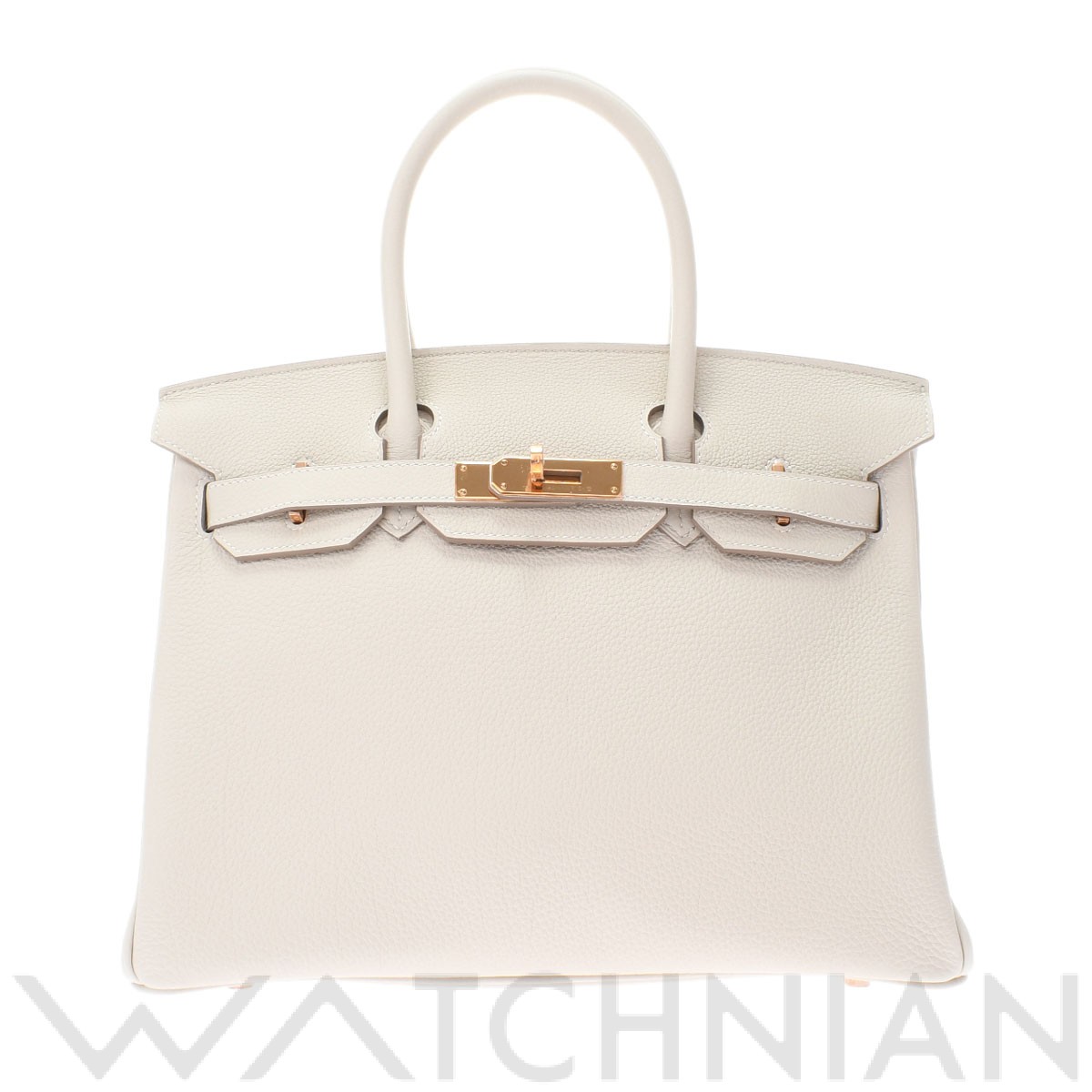 バーキン 30 クレ/ローズゴールド金具 トゴ HERMES エルメス レディース 【新品】