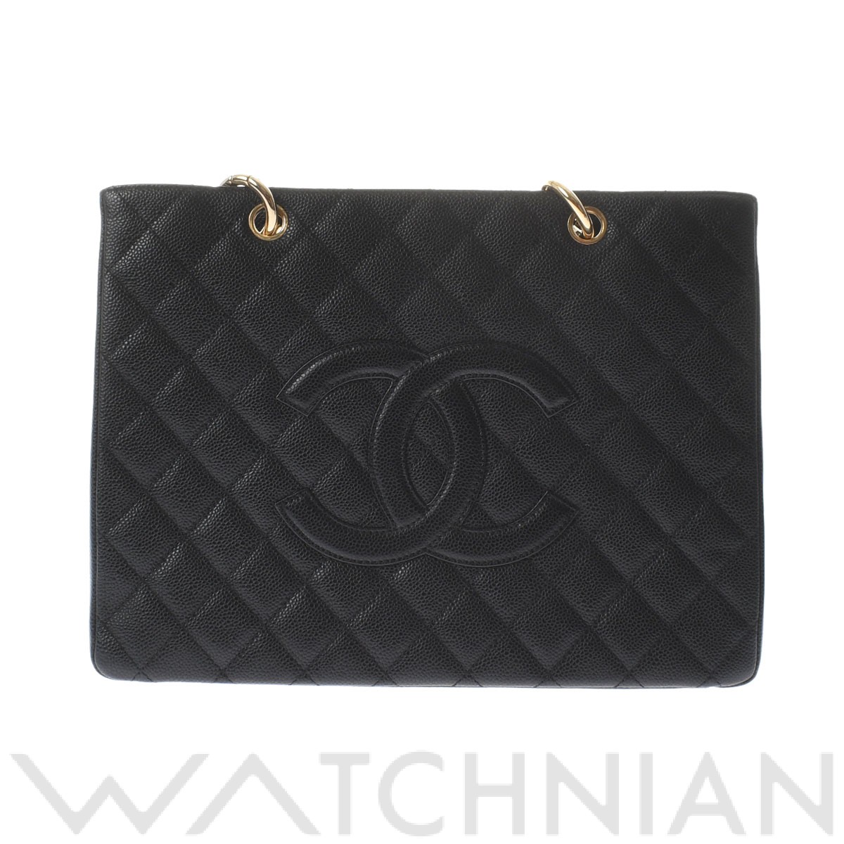 マトラッセ GST ブラック/ゴールド金具 A50995 キャビアスキン CHANEL シャネル レディース 【中古】