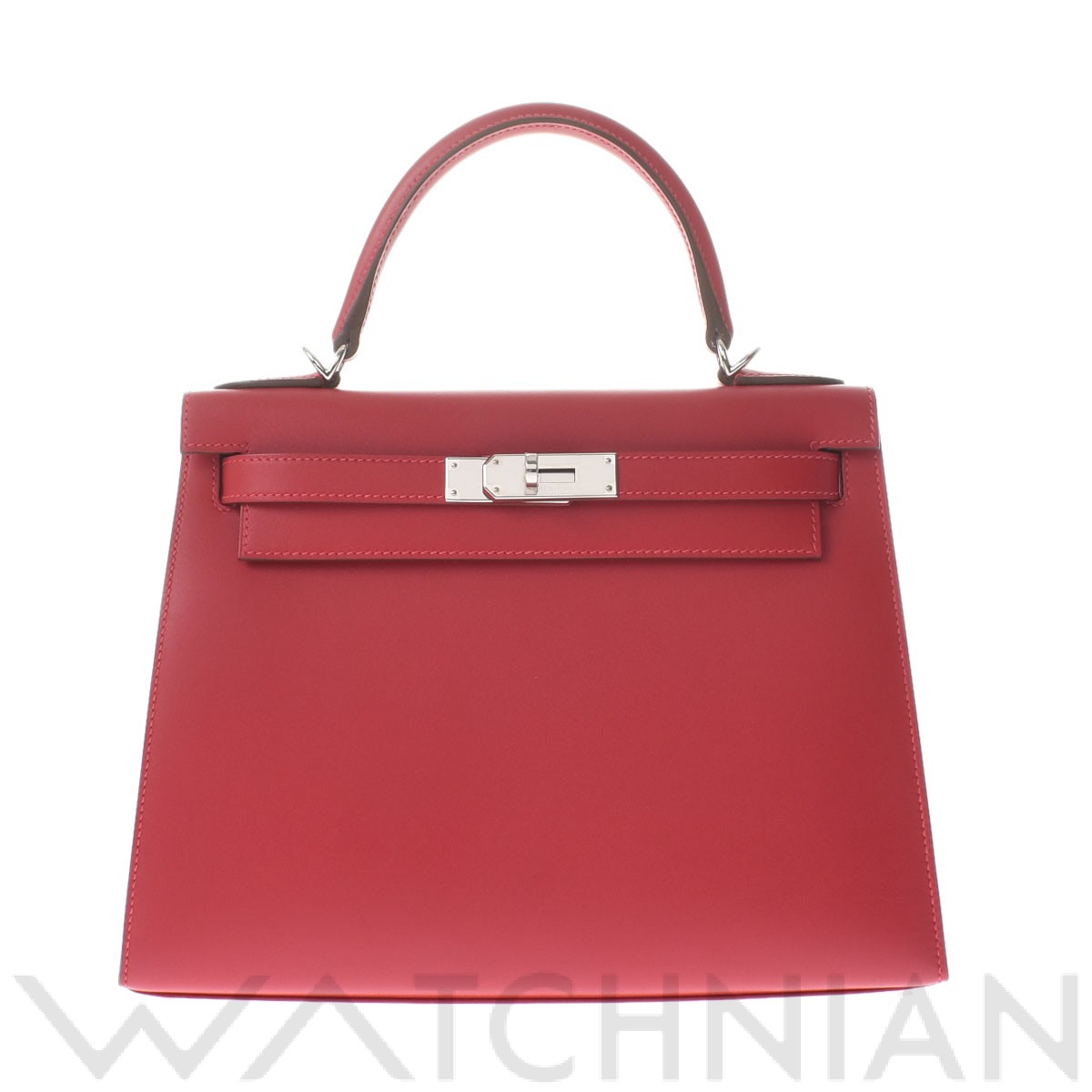エルメス ケリー 28 外縫い ルージュヴィフ タデラクト レディース バッグ 【未使用】【bag】