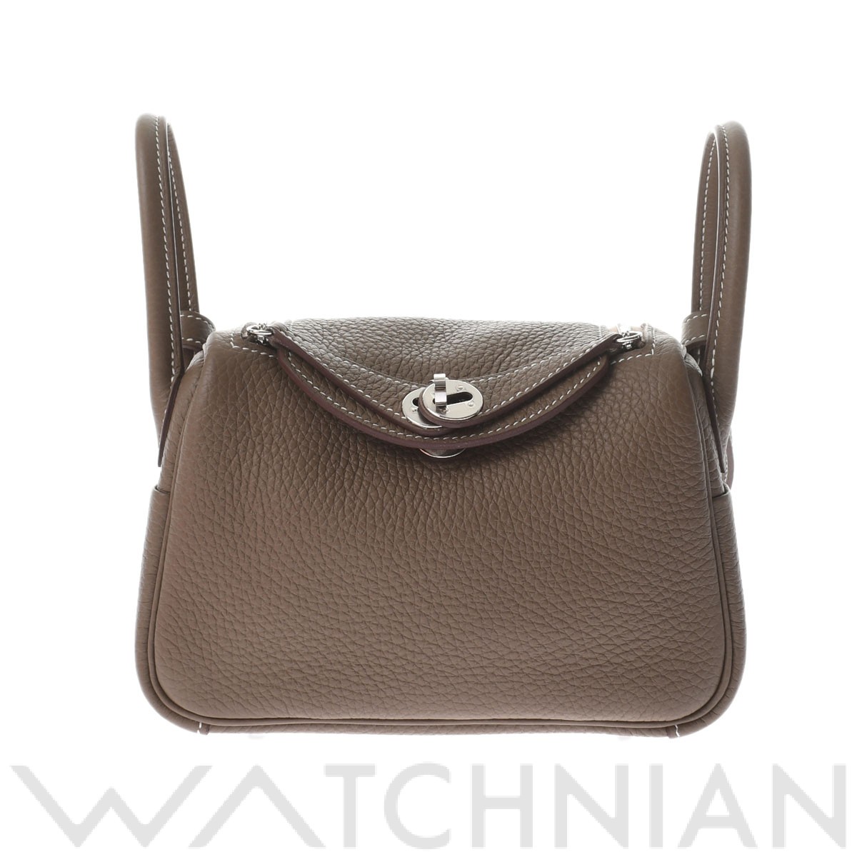 リンディ ミニ エトゥープ/パラジウム金具 トリヨンクレマンス HERMES エルメス レディース 【新品】