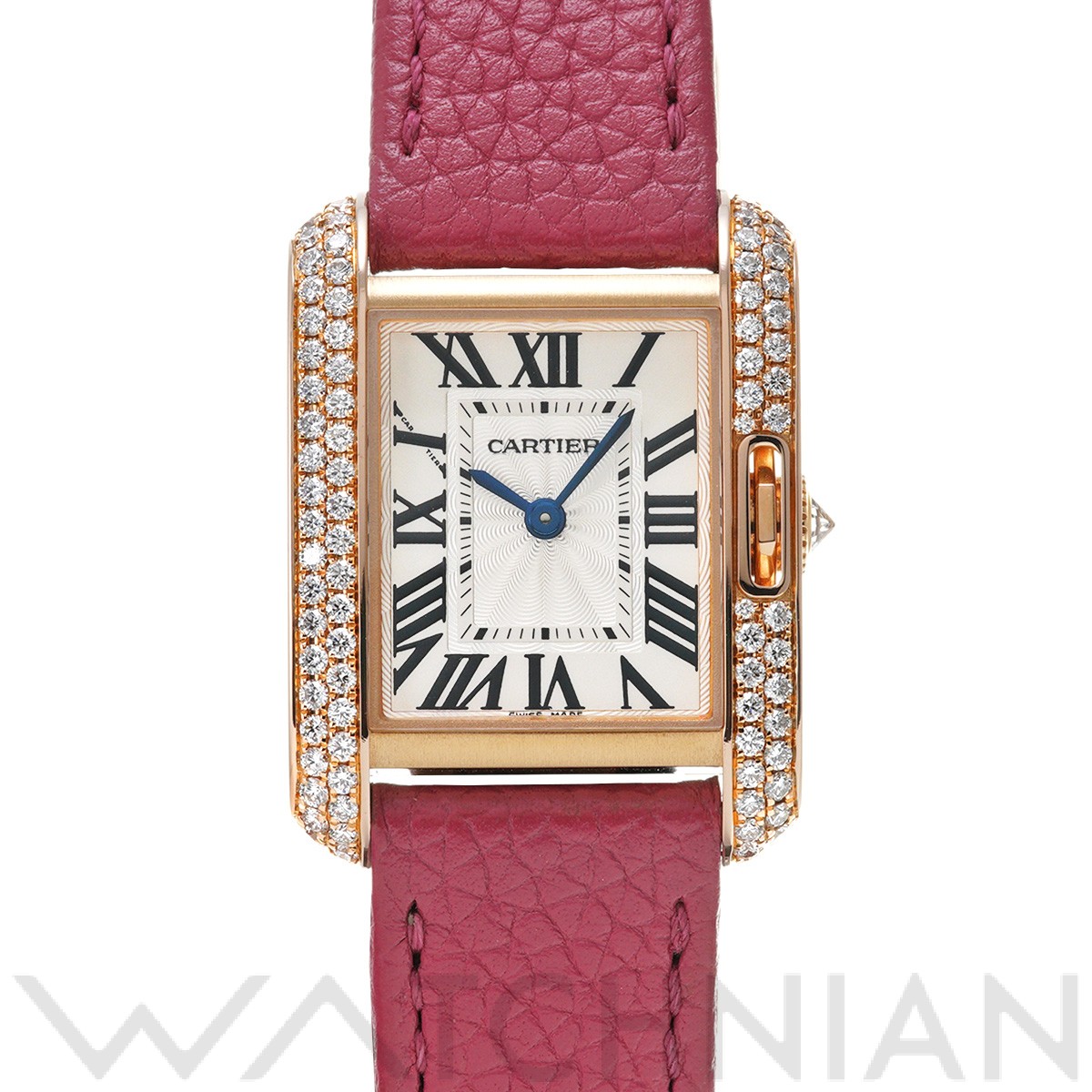カルティエ Cartier タンクアングレーズSM 腕時計 レディーススクエアフェイスケース横