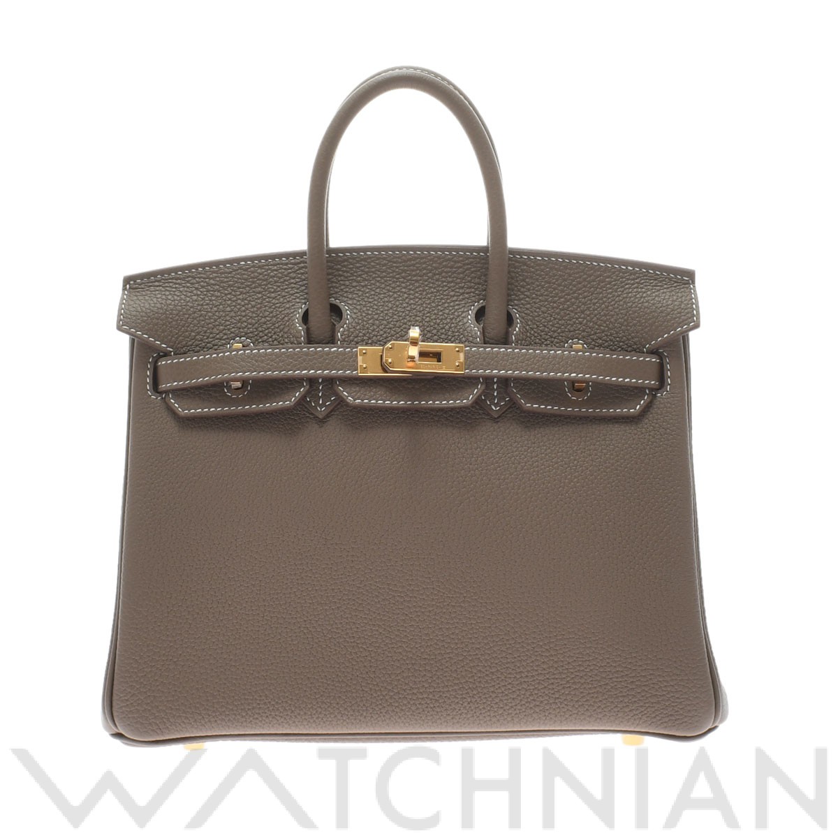 バーキン 25 エトゥープ/ゴールド金具 トゴ HERMES エルメス レディース 【新品】