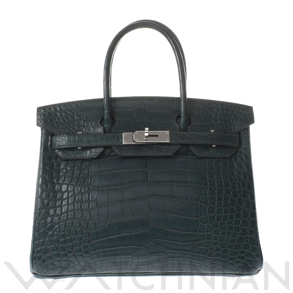 エルメス バーキン 30 ヴェールシプレス アリゲーターマット レディース バッグ 【中古】【bag】