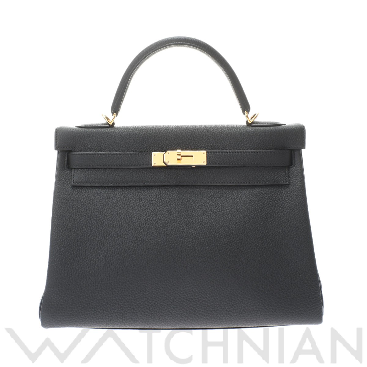 エルメス / HERMES ケリー 32 内縫い ブラック/ゴールド金具 トゴ レディース バッグ 【未使用】【bag】