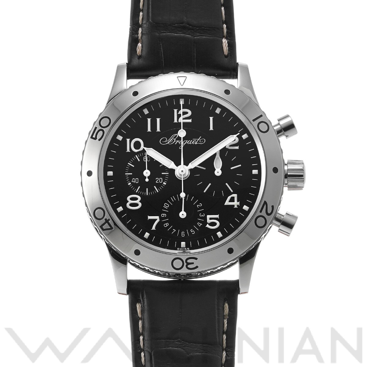 ブレゲ / Breguet アエロナバル タイプXX 3800ST/92/9W6 ブラック メンズ 時計 【中古】【wristwatch】