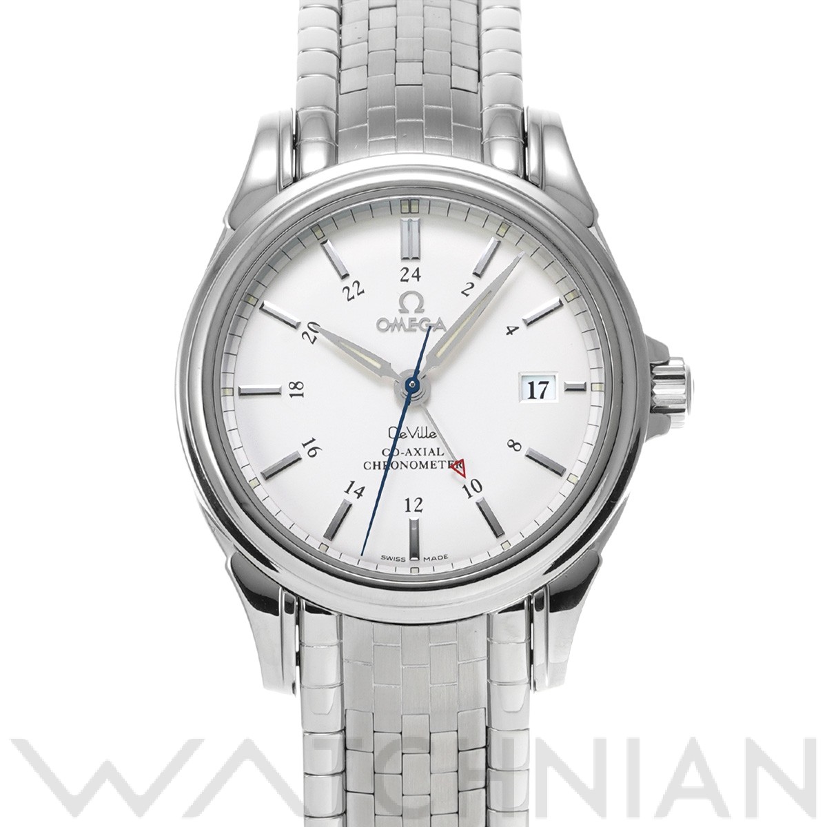 オメガ / OMEGA デ・ヴィル コーアクシャル GMT 4533.31 ホワイト メンズ 時計 【中古】【wristwatch】