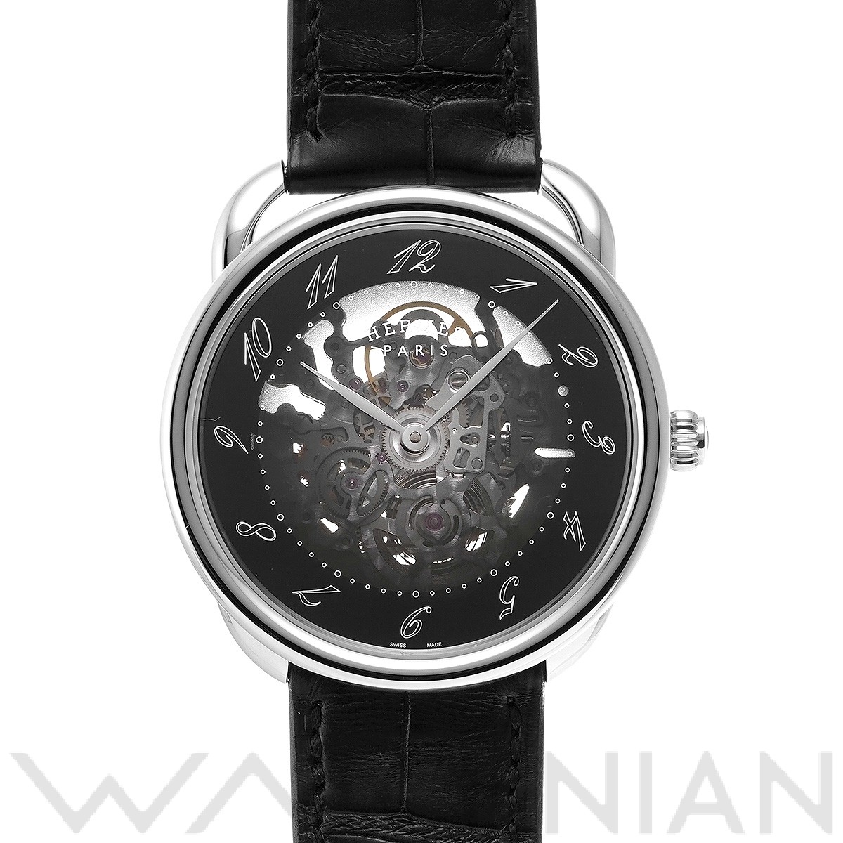 エルメス HERMES AR2.710 ブラック メンズ 腕時計