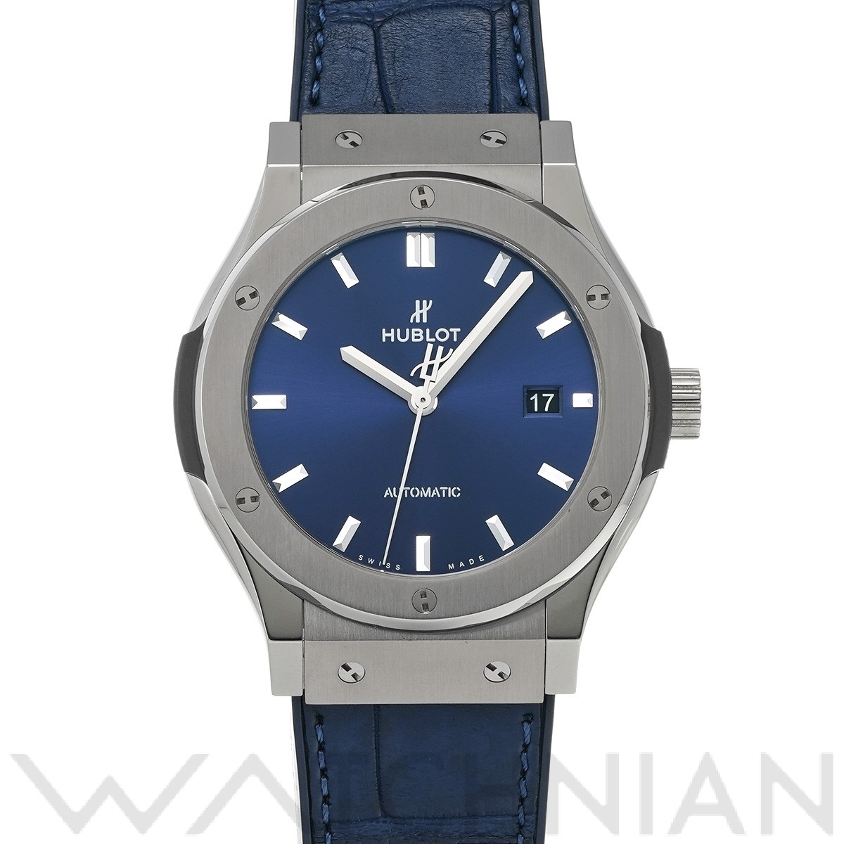 ウブロ HUBLOT クラシックフュージョン チタニウムブルー 542.NX.7170.LR チタン 自動巻き メンズ 腕時計