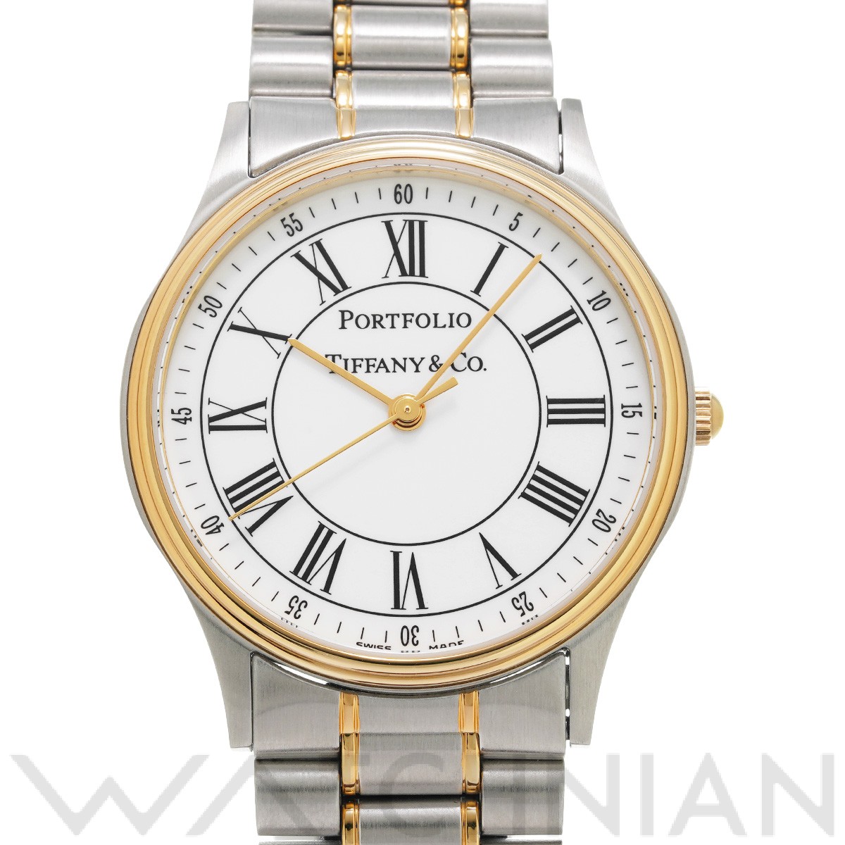 ティファニー / TIFFANY & Co. ポートフォリオ 252.1088/12187602 ホワイト ユニセックス 時計  【中古】【wristwatch】