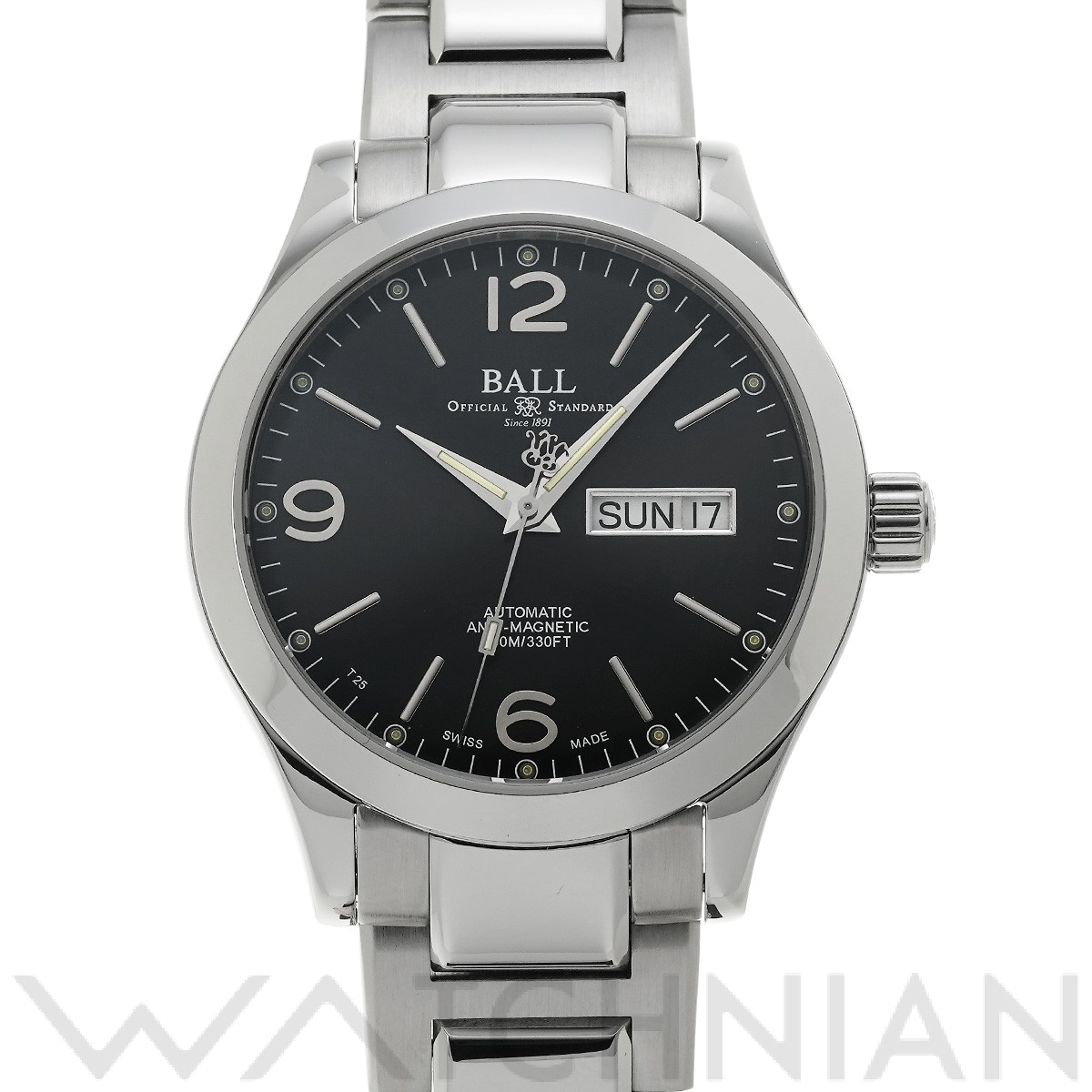 ボールウォッチ エンジニア III オハイオ NM9126C-S14J-BK ブラック メンズ 時計 【中古】【wristwatch】