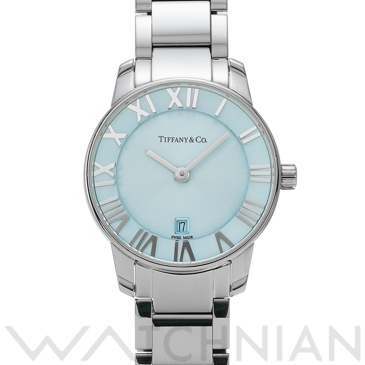 ティファニー / TIFFANY & Co. アトラス 2ハンド 29mm 37447188 アイスブルー レディース 時計  【中古】【wristwatch】