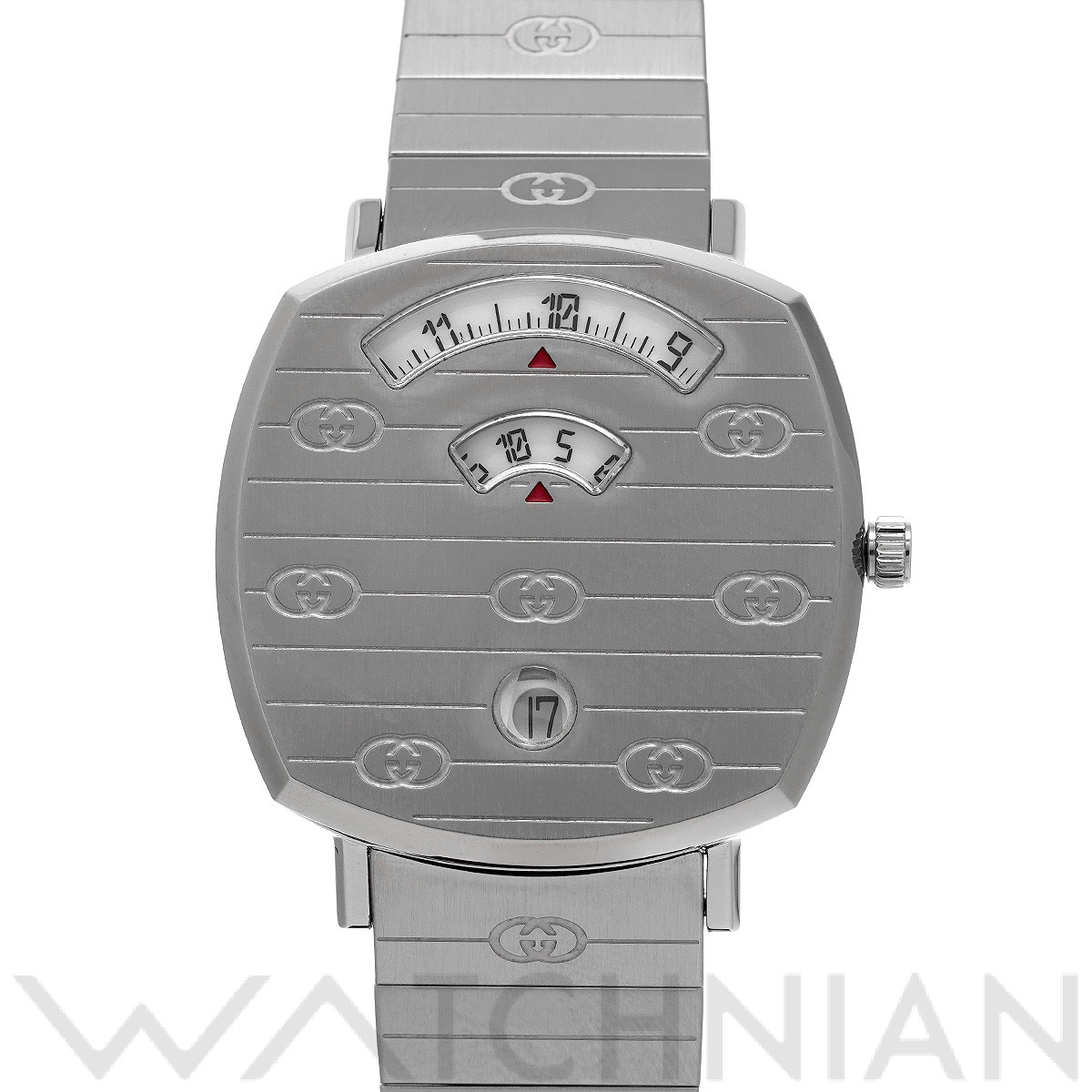グッチ / GUCCI グリップ YA157401 ホワイト メンズ 時計 【中古】【wristwatch】
