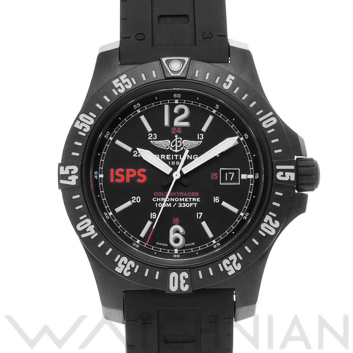 ブライトリング / BREITLING コルト スカイレーサー ISPS X74320BA/BG90 ブラック メンズ 時計  【中古】【wristwatch】