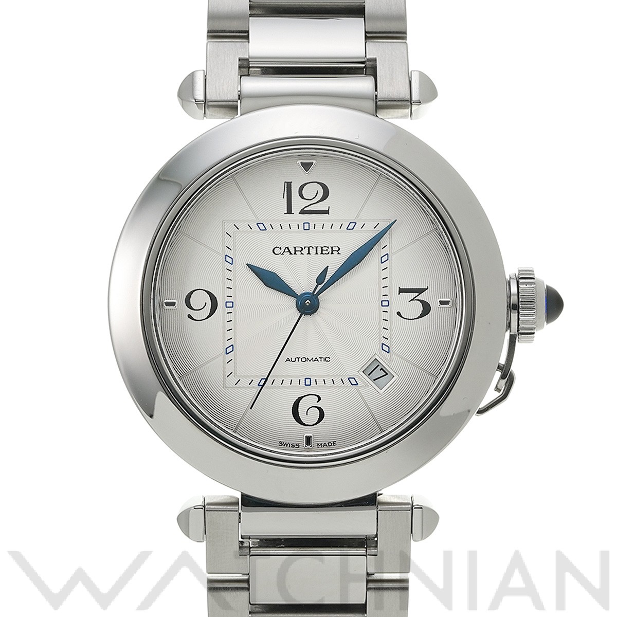 カルティエ Cartier パシャ WJ124026 シルバー文字盤  腕時計 メンズ