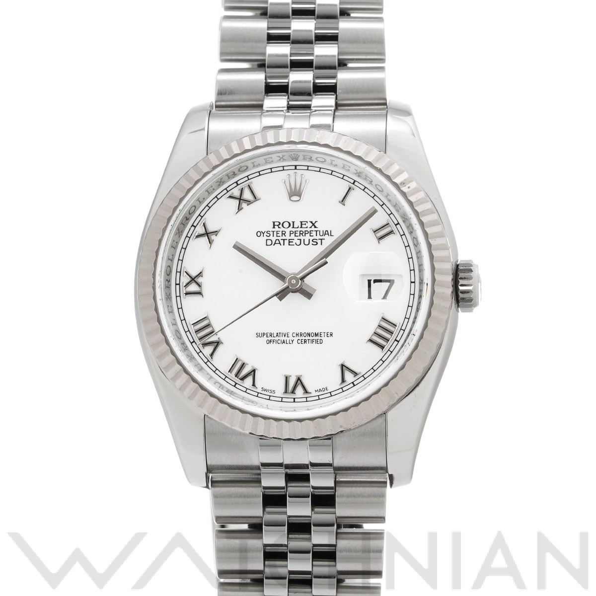 ロレックス ROLEX 116234 M番(2007年頃製造) ホワイト メンズ 腕時計