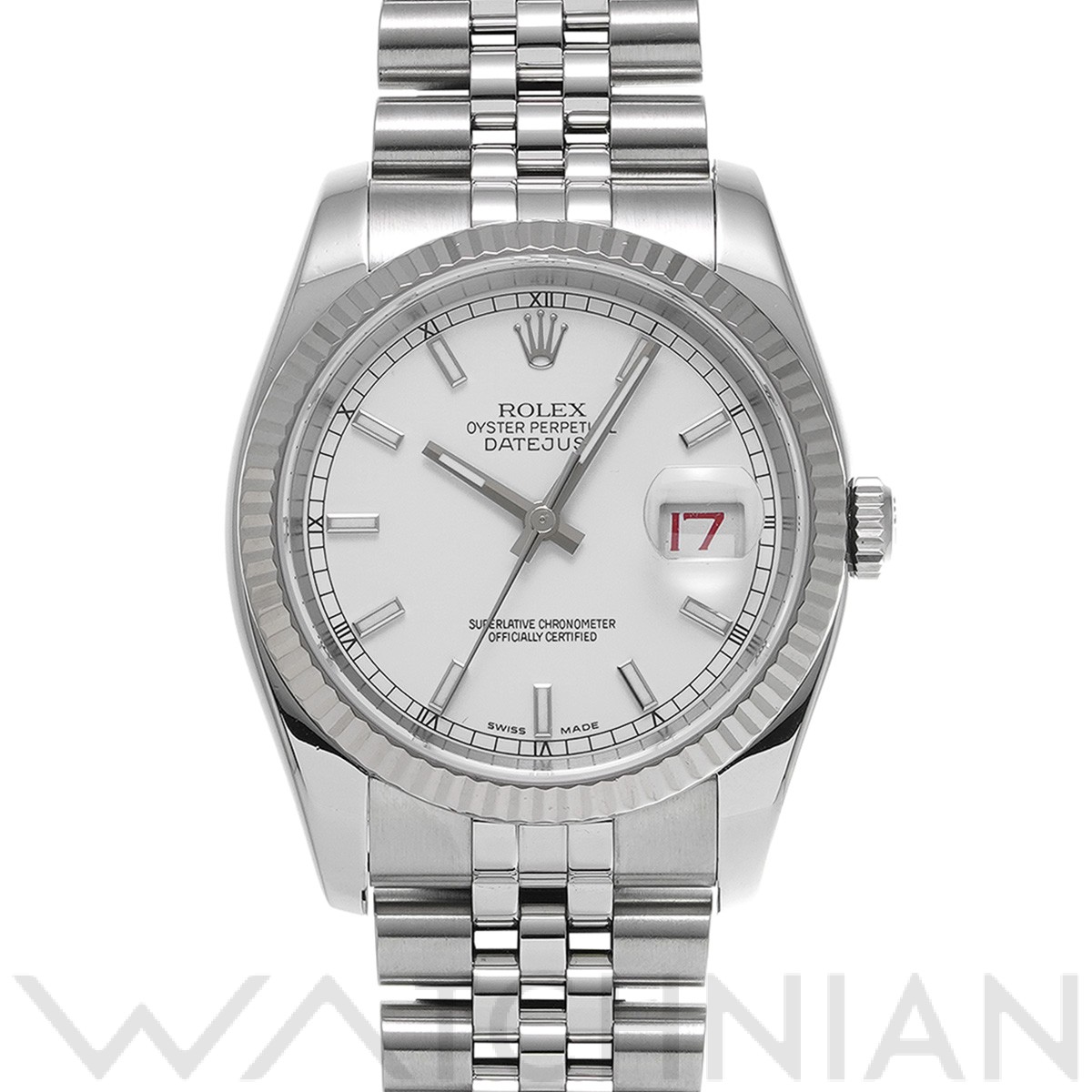 ロレックス ROLEX 116234 D番(2005年頃製造) ホワイト メンズ 腕時計