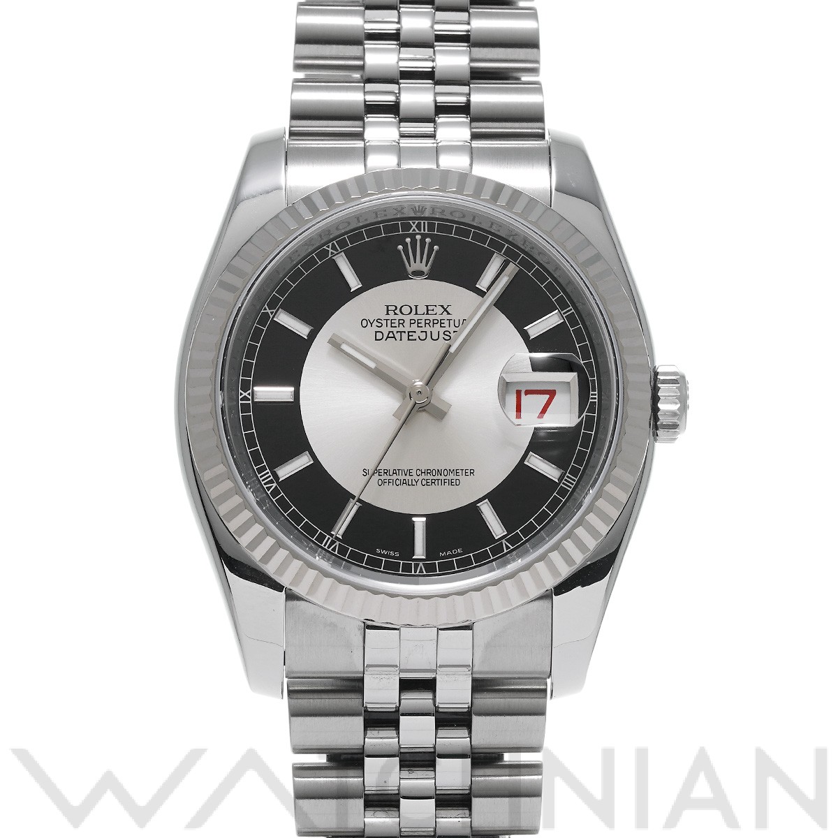 ロレックス ROLEX 116234 Z番(2006年頃製造) シルバー /ブラック メンズ 腕時計