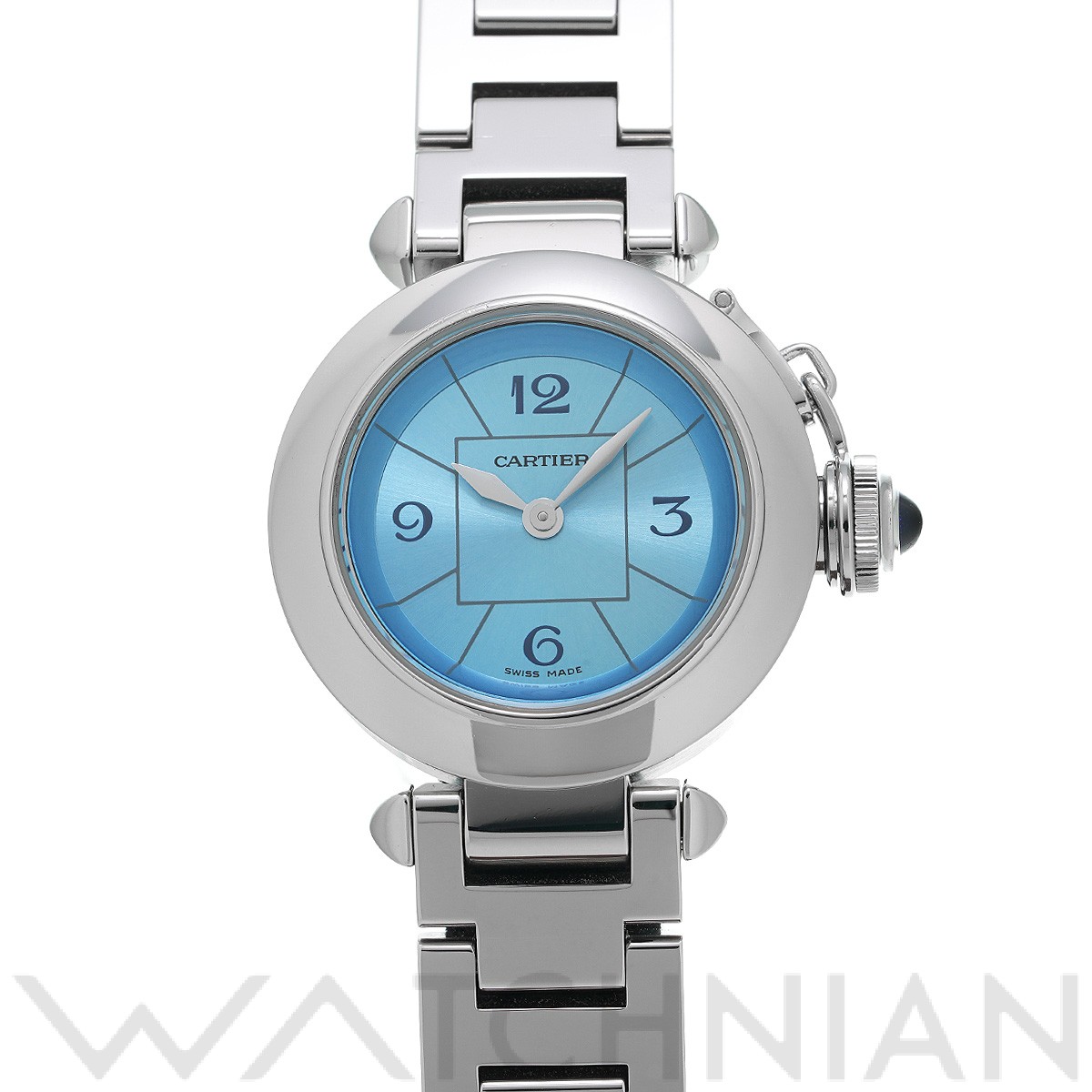 カルティエ / CARTIER ミスパシャ 1stアニバーサリー W3140024 ブルー レディース 時計 【中古】【wristwatch】