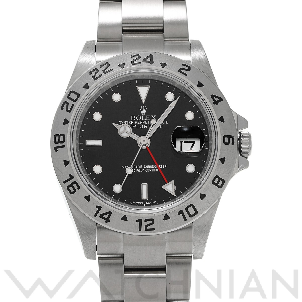 ロレックス / ROLEX エクスプローラーII 16570 ブラック メンズ 時計 【中古】【wristwatch】
