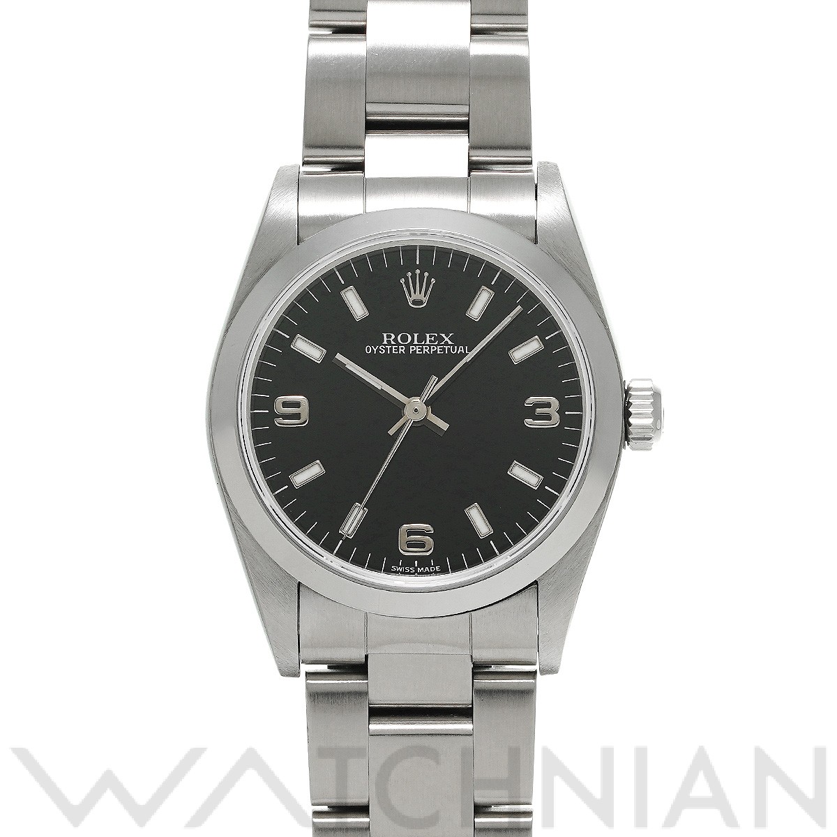 ロレックス ROLEX 77080 P番(2001年頃製造) ブラック ユニセックス 腕時計